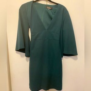 Lulu’s Bell Sleeve V-Neck Evening Dress